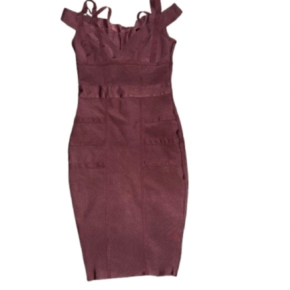 Fashion Nova Dusty Rose Midi Dress - Picture 3 of 5